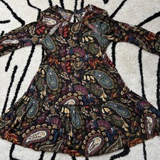 American Eagle Outfitters Paisley Floral Tiered Mini Dress