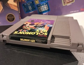 Solomon's Key Complete Nintendo Nes Game CIB Poster Very Good Condition 