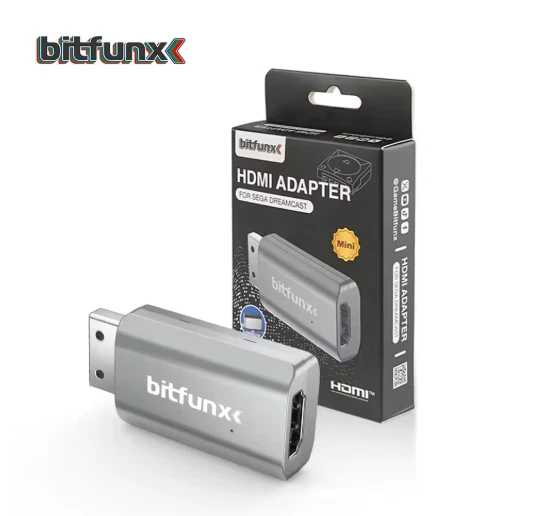 Bitfunx DC VGA to HDMI Adapter Mini Version Video Audio Converter Dreamcast