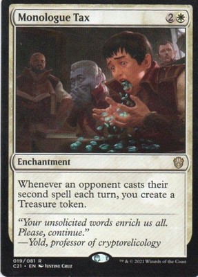 MTG: Commander 2021: Monologue Tax: Lightly Played Condition