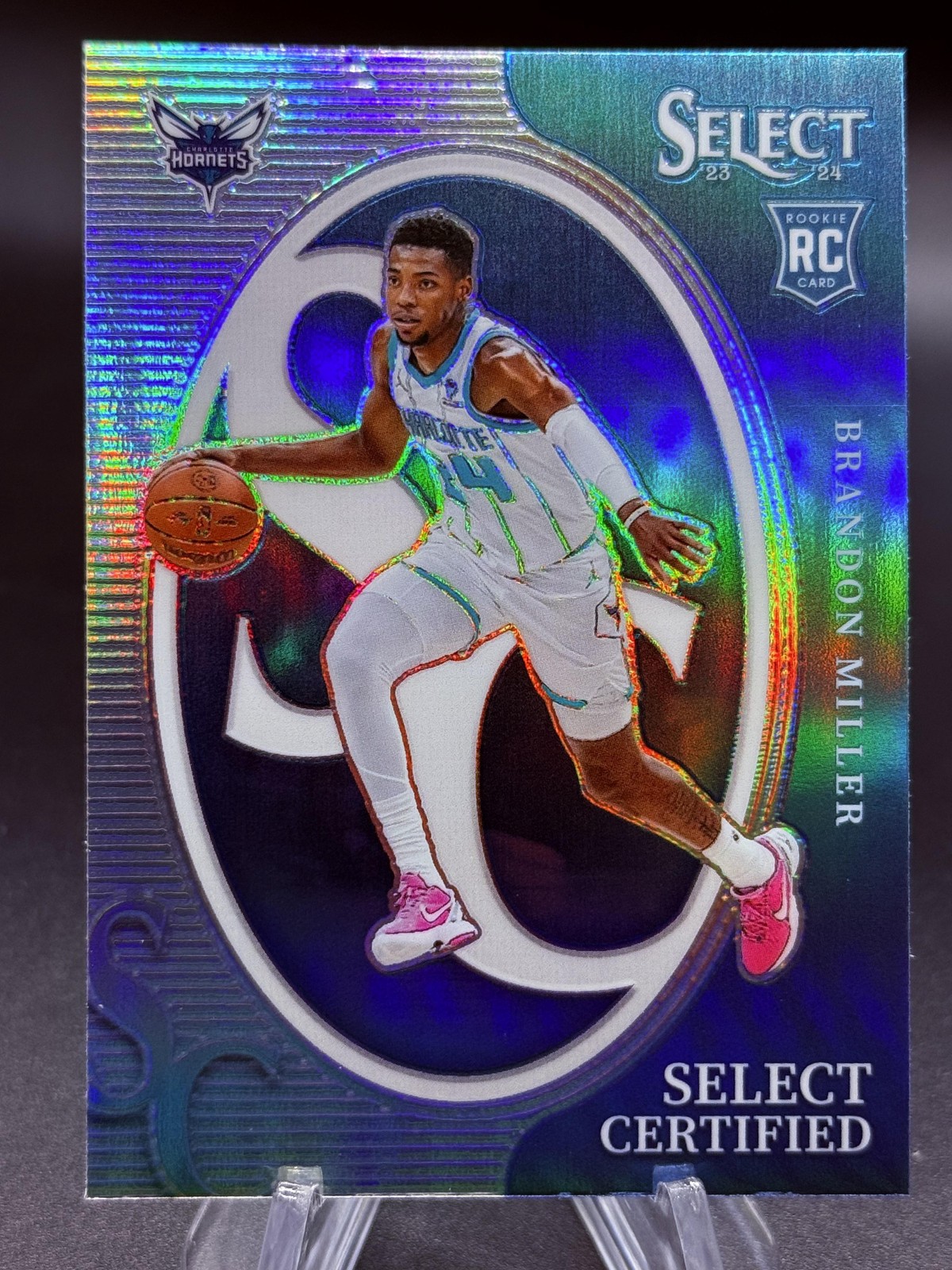 2023-24 Select Brandon Miller Certified Silver Prizm RC Rookie Charlotte Hornets