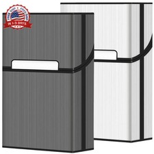 Cigarette Case 2 Pack , Magnetic Switch 20pcs Cigarette Holder Case for