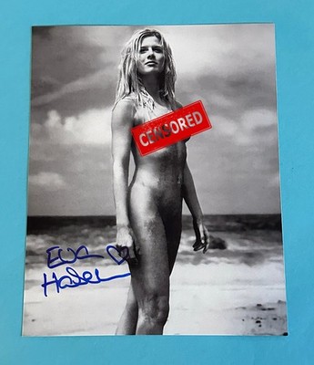 Eva Habermann  -  NACKT   - 20 x 25 cm    - signed, original Autogramm