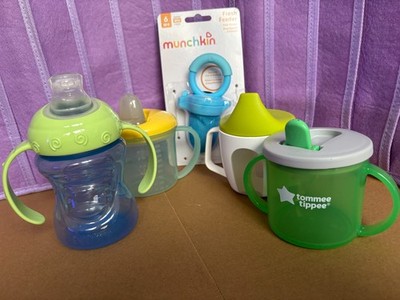 4 x Babybecher 1 x Munchkin Beißring verschiedene Marken Tommee Tippee