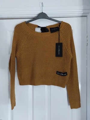 John Richmond Medium Knit Jumper BNWT  Long Sleeve Back Tie Detail