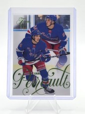 Gabe Perreault 2025-26 Upper Deck Flair Forecheck Parallel RC #241/349 Rangers