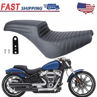 1-Piece Step-up Seat Front Rear For Harley Softail Slim Street Bob Deluxe 18-25