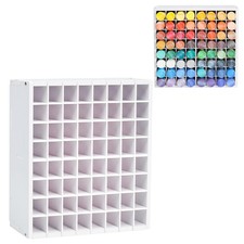64 Grids Craft Paint Storage Organizer WallMountable Bottle Rack Stand 2oz
