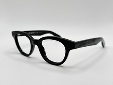 Alexander McQueen AM0384O 001 Eyeglasses Frames Gloss Black 47-20-145 ITALY