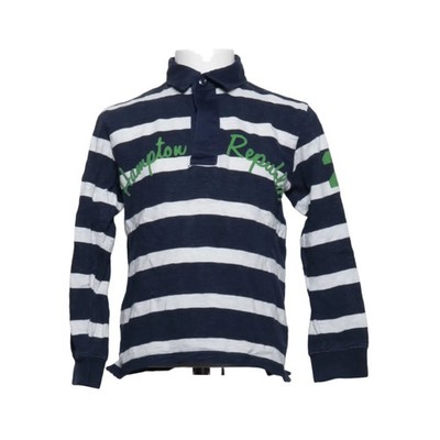Hampton Republic, Rugby Shirt, Größe: 110/116, Blau/Weiß, Baumwolle #Klh