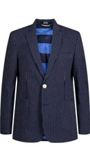 Tommy Hilfiger Boys Sz 14 Blazer, Button Closure, Notch Lapel, Front Flap Pocket