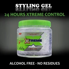 Xtreme Professional Extreme Hold Hair Gel Clear Jar, 35oz