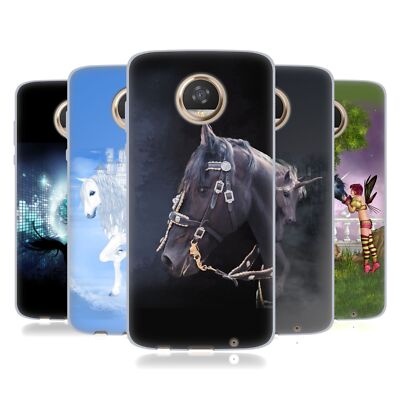 OFFICIAL SIMONE GATTERWE PEGASUS AND UNICORNS SOFT GEL CASE FOR MOTOROLA PHONES