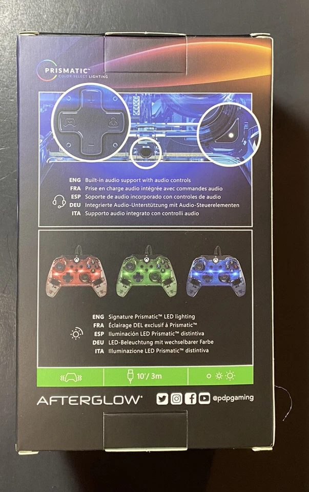Official XBOX Wired Controller [ Prismatic LED Lighting ] NEW - Image 2 of 4