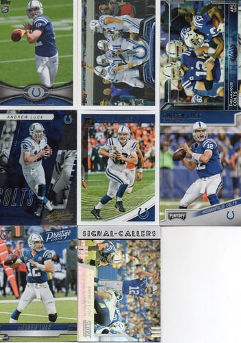 Andrew Luck 8 card lot Indianapolis Colts