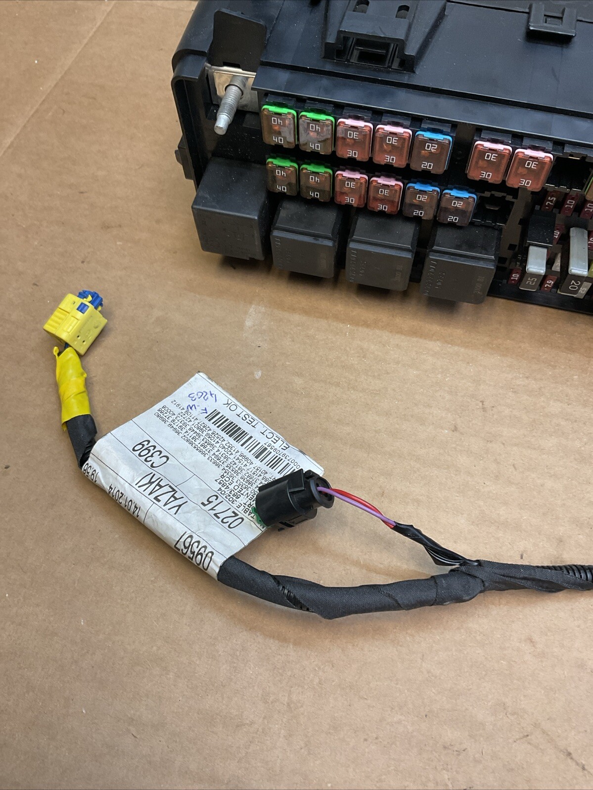 14-21 Maserati Quattroporte Rear Trunk Main Wiring Harness Fuse Box Panel Oem