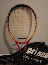 PRINCE LXT REACT LITE 107" 4 3/8 GRIP TENNIS RACQUET WITH COVER -NEEDS RE-WRAP