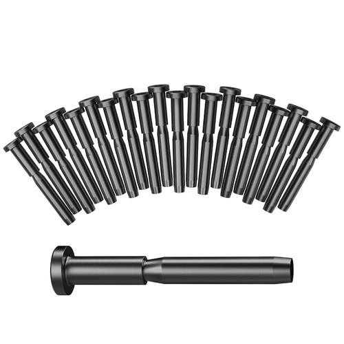20 Pcs Invisible Black Receiver and Swage Stud End fo 3/16''Black Cable Railing