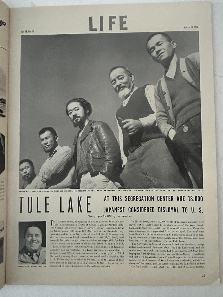 Life Magazine March 20, 1944, Tule Lake, Ballet, Lady in the Dark movie, Ginger - Image 3 of 4