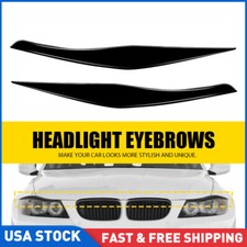 Headlight Eyelid Eyebrow Cover Gloss Black For Bmw E90 E91 328i 335i 2009-2012