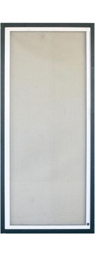 Stop Inset Zanzariera Orizzontale 160x250 cm - Alluminio Marrone PRO