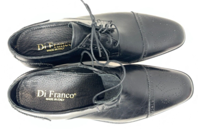 Di Franco Made In Italy Vero Cuoio Black Lace Up Loafers EU  display picture 3