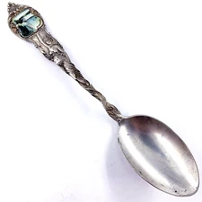 SHEPARD Sterling Silver 5 7/8" NIAGARA FALLS New York Liberty VTG Souvenir Spoon
