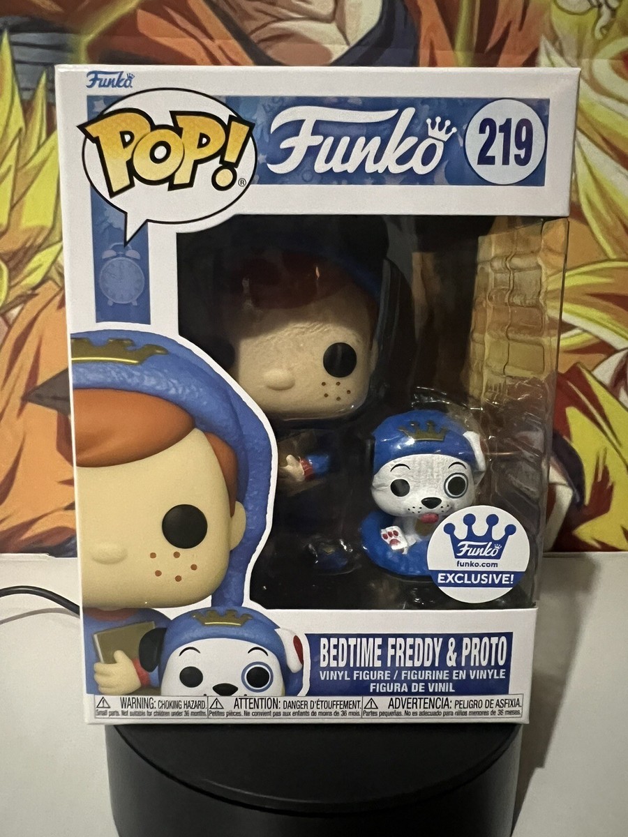 Funko POP! BEDTIME FREDDY & PROTO #219 Funko Exclusive NEW w/pop