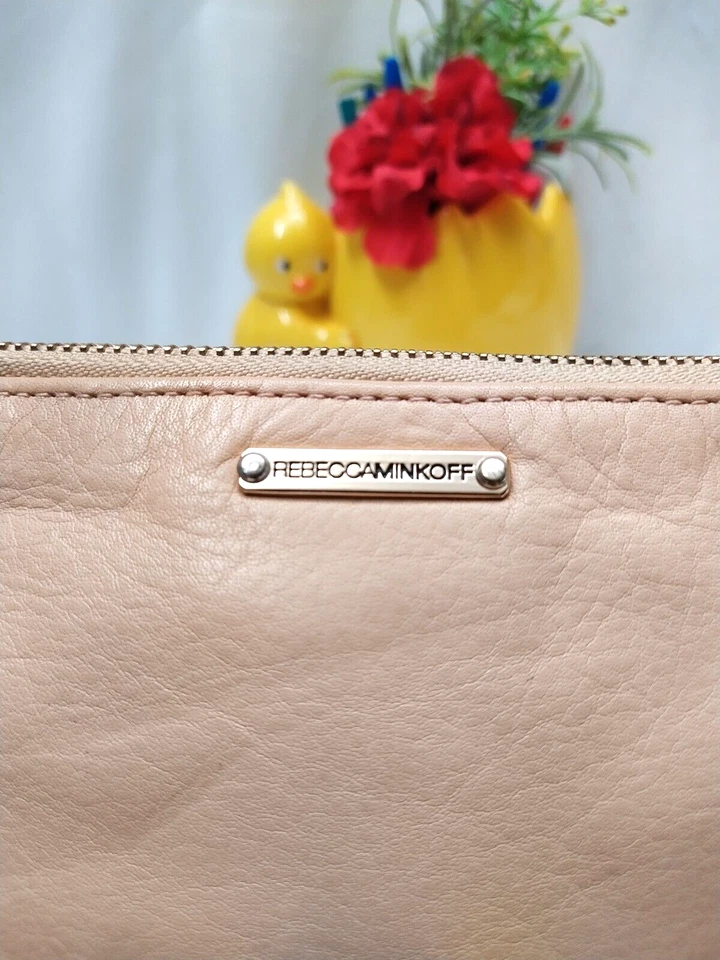Rebecca Minkoff Tan Leather Buckle Zipper Large Wristlet - Coin Wallet - Image 3 of 4