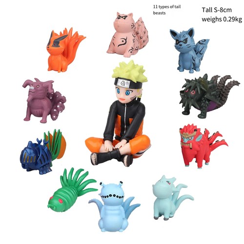 11 Teile/Set Q Version Naruto Anime Figur Uzumaki Bijuu Figur PVC Action - Bild 10 von 24
