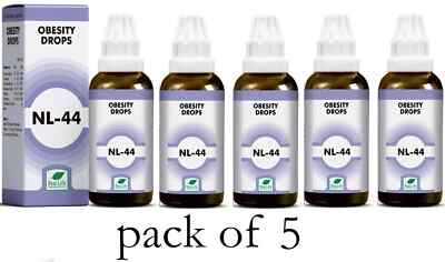   New Life NL-44 Obesity Drops   30ml Each | Pack of 5 | Weight Management