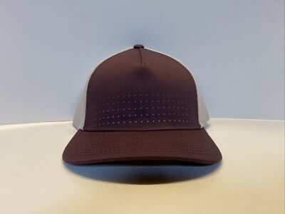 Digital Logo Red White Mesh Baseball Hat Cap SnapBack 1532