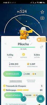 PIKACHU SHINY SUPER RARO ✨ #pokemongo #pokemongotrainer #pokemongoshin