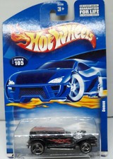 Hot Wheels The Demon Black W/ Flames # 105 2000 Guaranteed For Life /Malaysia