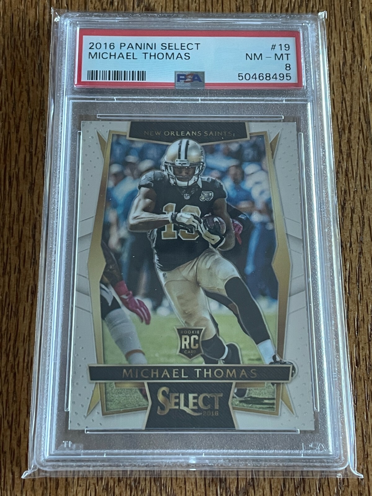 2016 Panini Select Michael Thomas #19 Rookie Card RC PSA 8 NEAR-MINT Saints MT1