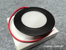 12v LED Spotlights Campervan - Touch Dimmable Downlight Motorhome - Black x 1