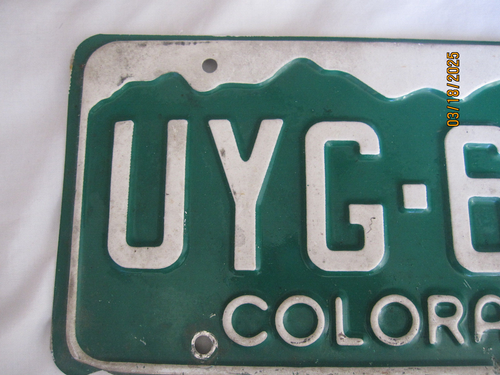 Colorado License Plate #UGY-649 1982-1992/ no sticker - Picture 2 of 5