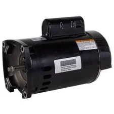 1/2 HP Pump Motor Square Flange - 1-Speed 1-Phase 208-230 Volts 60 Hz - Black