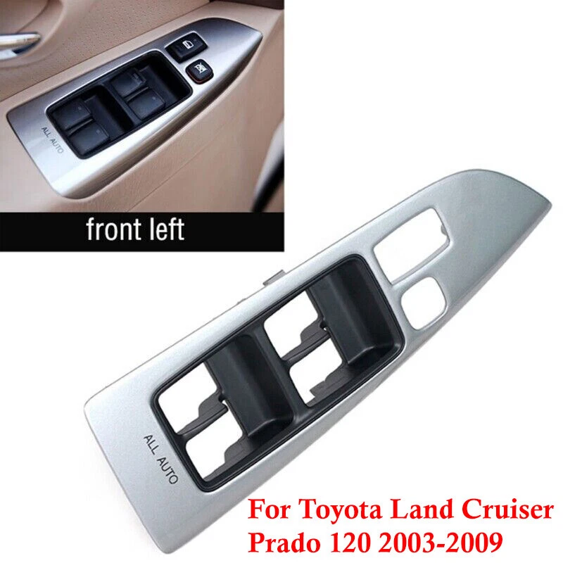 Cubierta de interruptor de elevación de ventana delantera para Toyota Land Cruiser Prado 120 LC120 03-2009 Foto 2 de 4