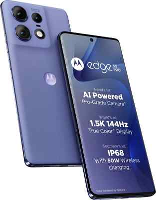 MOTOROLA Edge 50 Pro 5G Lavender 256GB 12GB RAM 6.7 50MP Dual Sim Global Version