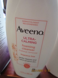 aveeno makeup remover cleanser