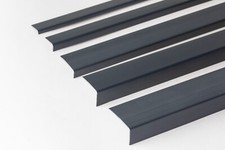 PVC CORNER UNEQUAL ANTHRACITE PLASTIC 90 DEGREE ANGLE TRIM 1 METRE , 39.37"