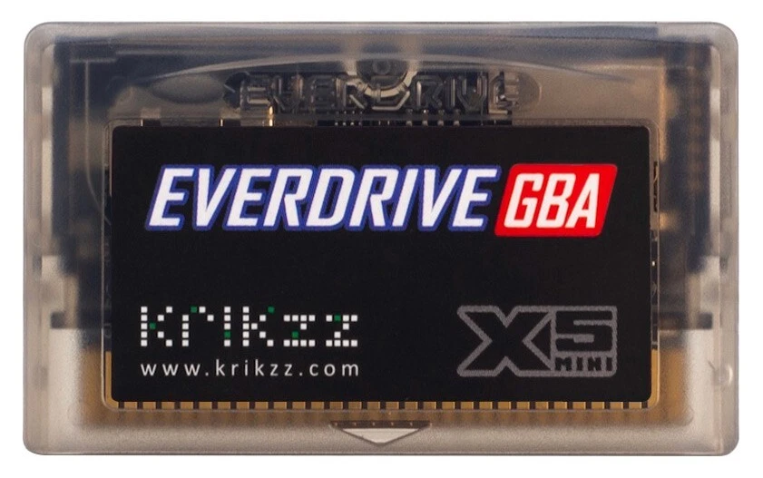 EverDrive GBA Mini X5 Game Boy Advance Flashcart by Krikzz +32GB Micro SD Card