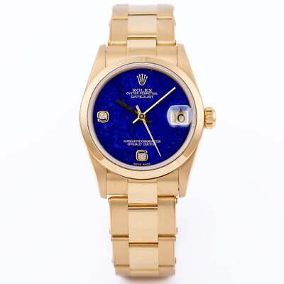 Rolex DateJust 68248 31mm Lapis Lazuli Diamond Dial