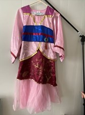 Disney Mulan Kimono PRINCESS GLITTER Halloween Cosplay Costume Girls 9/10