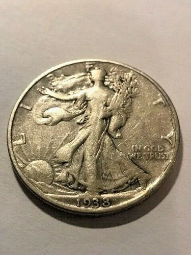 1938-P Walking Liberty Half Dollar Fine #39tm