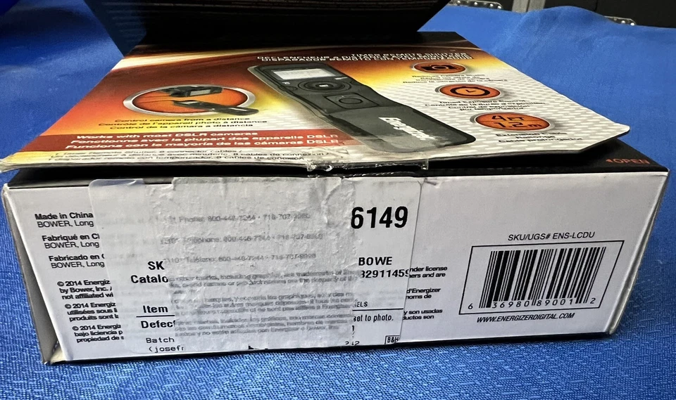 Energizer ENS-LCDU Multi-Fit LCD Timed Remote Shutter (Black) Free Shipping - Image 3 of 4