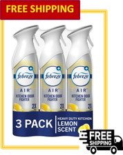 Febreze Air Mist, Kitchen Odor Fighter Lemon Scent, Aerosol Can, 8.8oz, 3 Ct