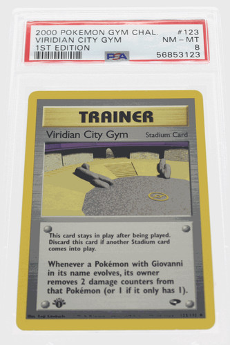 Viridian City Gym (1st Edition) graded PSA 8 for sale on eBay