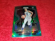 2022 PRIZM WNBA #25 NINA MILIC RC LYNX GREEN SP